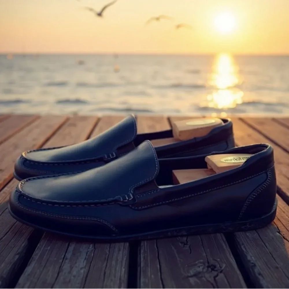 Rockport Bennett Lane Venetian Slip On Leather Loafer Men’s Size 11.5